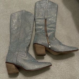 EUC Size 9 Sparkle Tall Boots